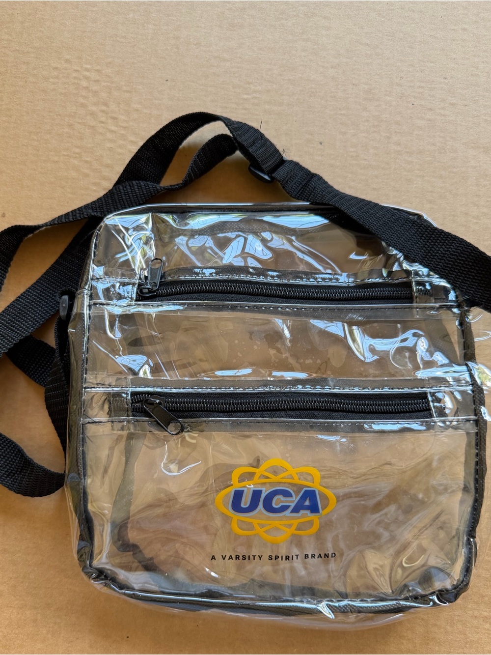 UCA Clear Crossbody Bag in Black Trim
